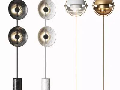 Louis Weisdorff Multi lite Floor Lamp 3D model