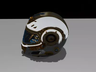Aurelius Quantum Helm Low-poly 3D model