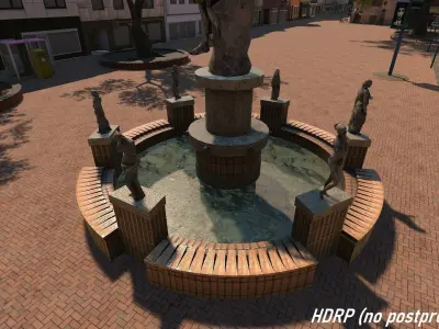 High Detail City 2 - Unity3D Low-poly 3D model