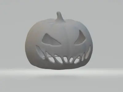 Pumpkinlight pumpkin with scary face 3D print model