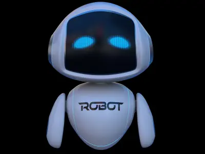 Cartoon Baby Robot 3D model