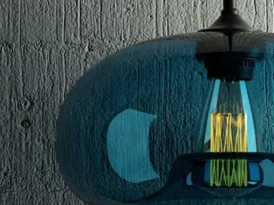 Hanging lamp 8 Loft Design 3D model
