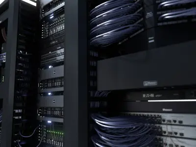  Data Server and Network Rack 