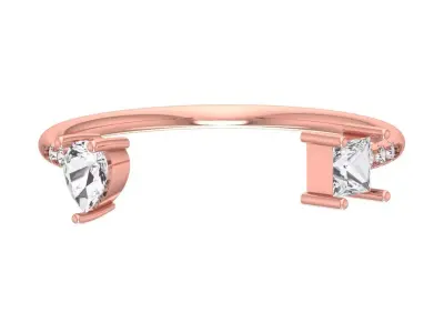 Women Light Weight Band Ring 3D print model 27