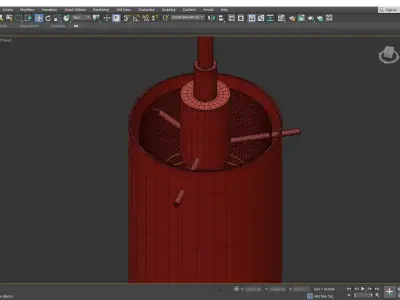 Grid Mini Pendant Light Low-poly 3D model