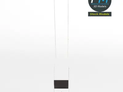 Office desk lamp 1 3D model