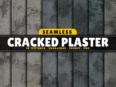 Texture Pack Seamless Cracked Plaster Vol 01 Texture