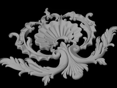 dekor gold leaf 3D model purchase