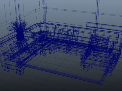 Interior Room 3d Model 3D model