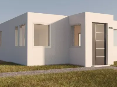Modern Apartment Exterior and Interior 3D model