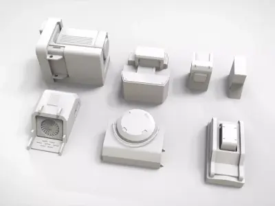 Sci fi trim sheets 7 3D model