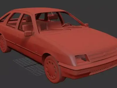 F Sierra hatchback 5door 1984 3D print model