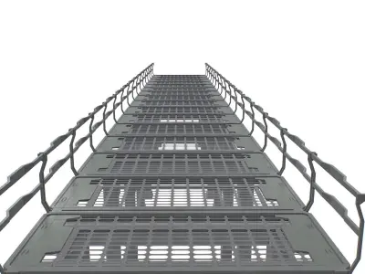 Sc Fi Bridge Low-poly 3D model