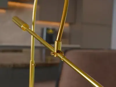 Modern Desk Lamp 3D Model  3D model