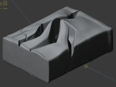 Planet - Ice Cliff 01 3D model