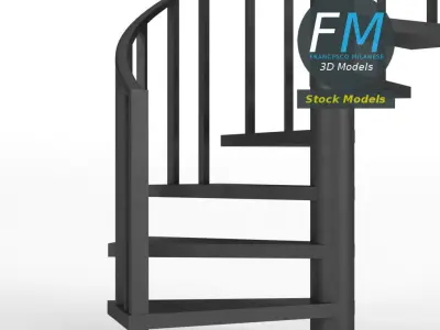 Spiral staircase 3D model