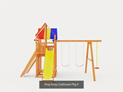 Collection of Outdoor Playset - 8 models 3D Model Pack