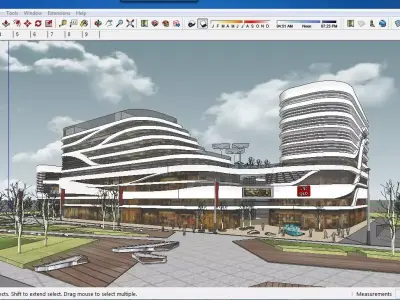 Sketchup Shopping Center A5 3D model