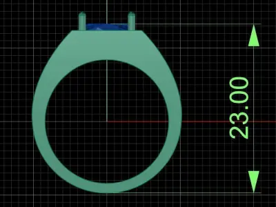 Jewelry ring 414 3D print model