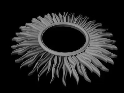 rosette dekor 3D model 18