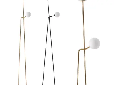Tempo floor lamp by Atelier de troupe 3D model
