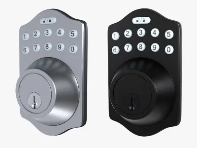 Electrical Door Lock Collection 3D model