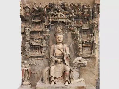 Deity Statue Sculpture16 3D model