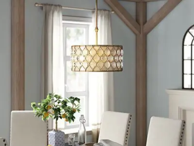 Somona Light Single Drum Pendant 3D model