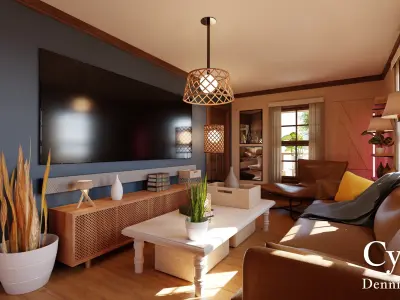 Modular Classic Style American House 6 Low-poly 3D model