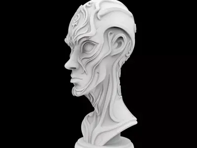 Alien Pilot Helmet 3D Print Model 3D print model