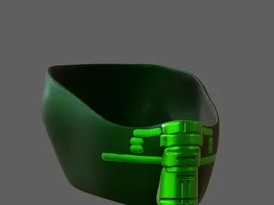 Gas mask helmet 3d model scifi Low-poly  Low-poly 3D model 314