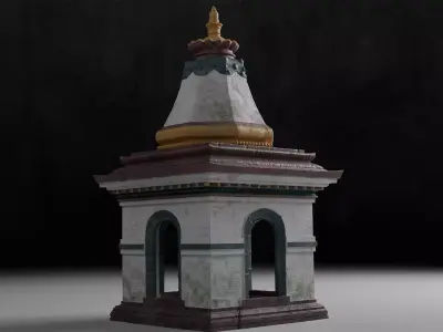 Nepalese Temple 3D model