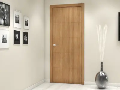 Pack of design indoor doors Low-poly 3D model
