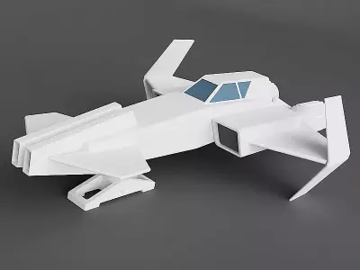 3d printable spacecraft concept 3D print model