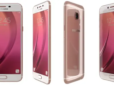 Samsung Galaxy C5 Rose Gold 3D model