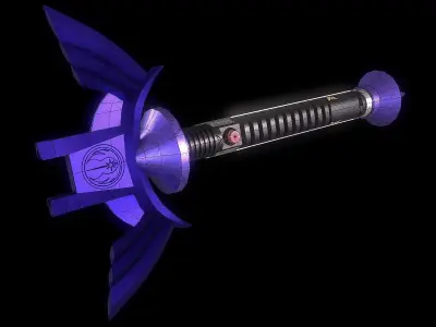 Lightsaber Master Sword  Low-poly 3D model