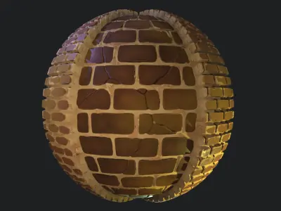 Stylized Desert Wall Material 01 Texture