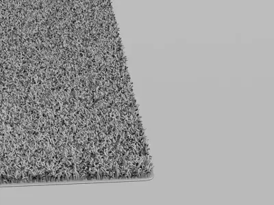 Carpet square of fabric 3D model