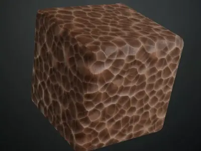 Hand-Carved Hammered Wood Surface PBR Texture