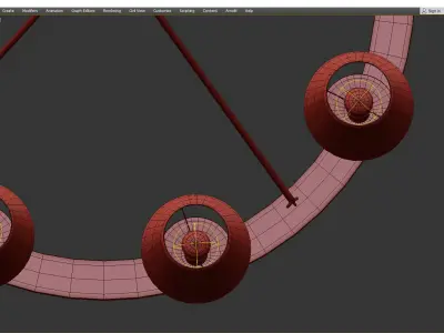 BAXTER CHANDELIER Low-poly 3D model