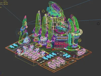 Space - City State - Dock 05 3D model
