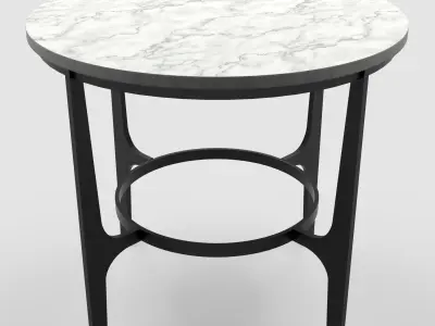 Bernhardt - Avondale Round Metal End Low-poly 3D model