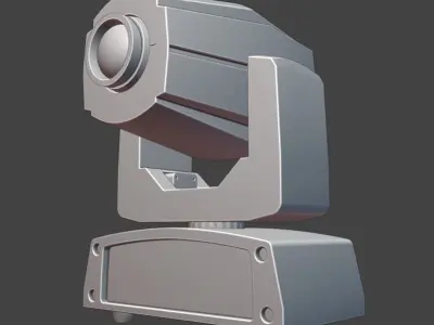 moving head light 3D model