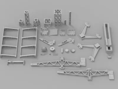 Infrastructure and Objectives Pack 03 3D print model