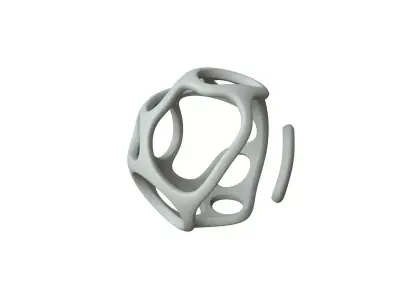 SciFi Cube Object No 38357 Low Poly Shape Texture