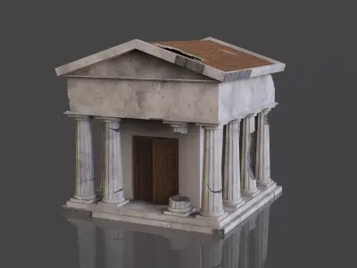Little Bank Low-poly 3D model