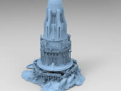 Arabian Sea Ship Fleet Tower  3D model