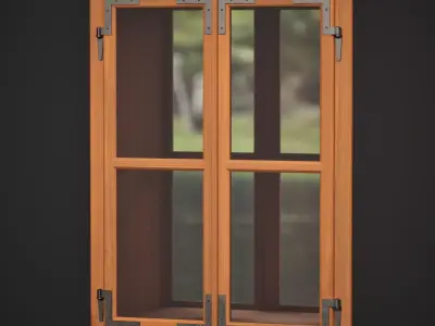 Wood Window 2 3D model