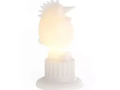 Casmania White Sculpture Floor Lamp 3D model