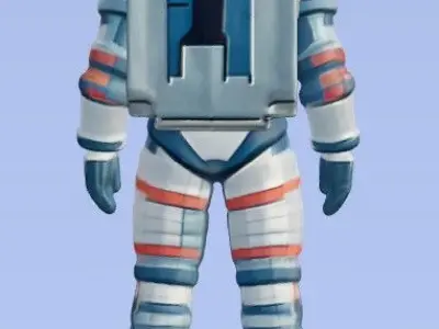 Lowpoly astronaut 3D model